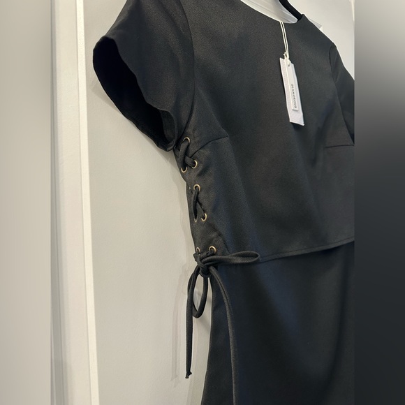 Glamorous Black Layered Dress Size XS - Picture 2 of 3